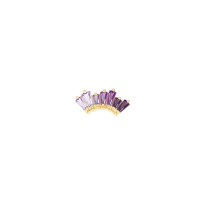 Enlighten Threadless End with Amethyst Ombre