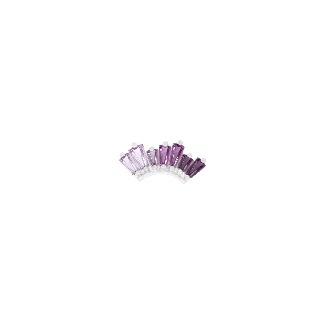 Enlighten Threadless End with Amethyst Ombre