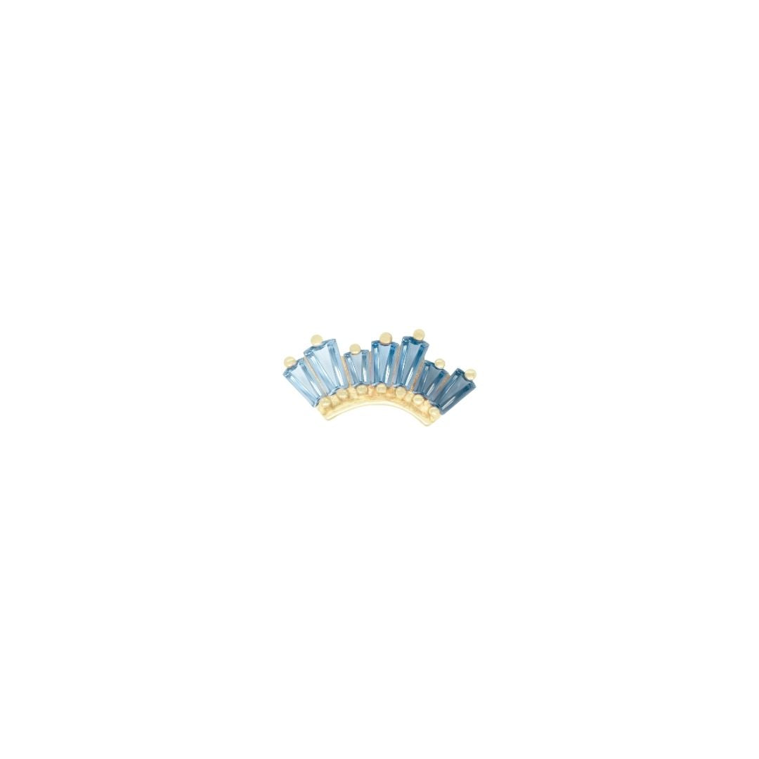 Enlighten Threadless End with Blue Topaz Ombre