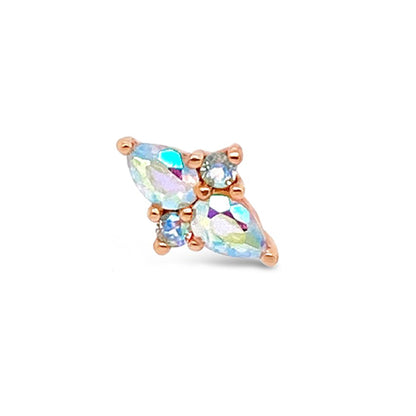 Ethereal Threadless End with Mercury Mist Topaz