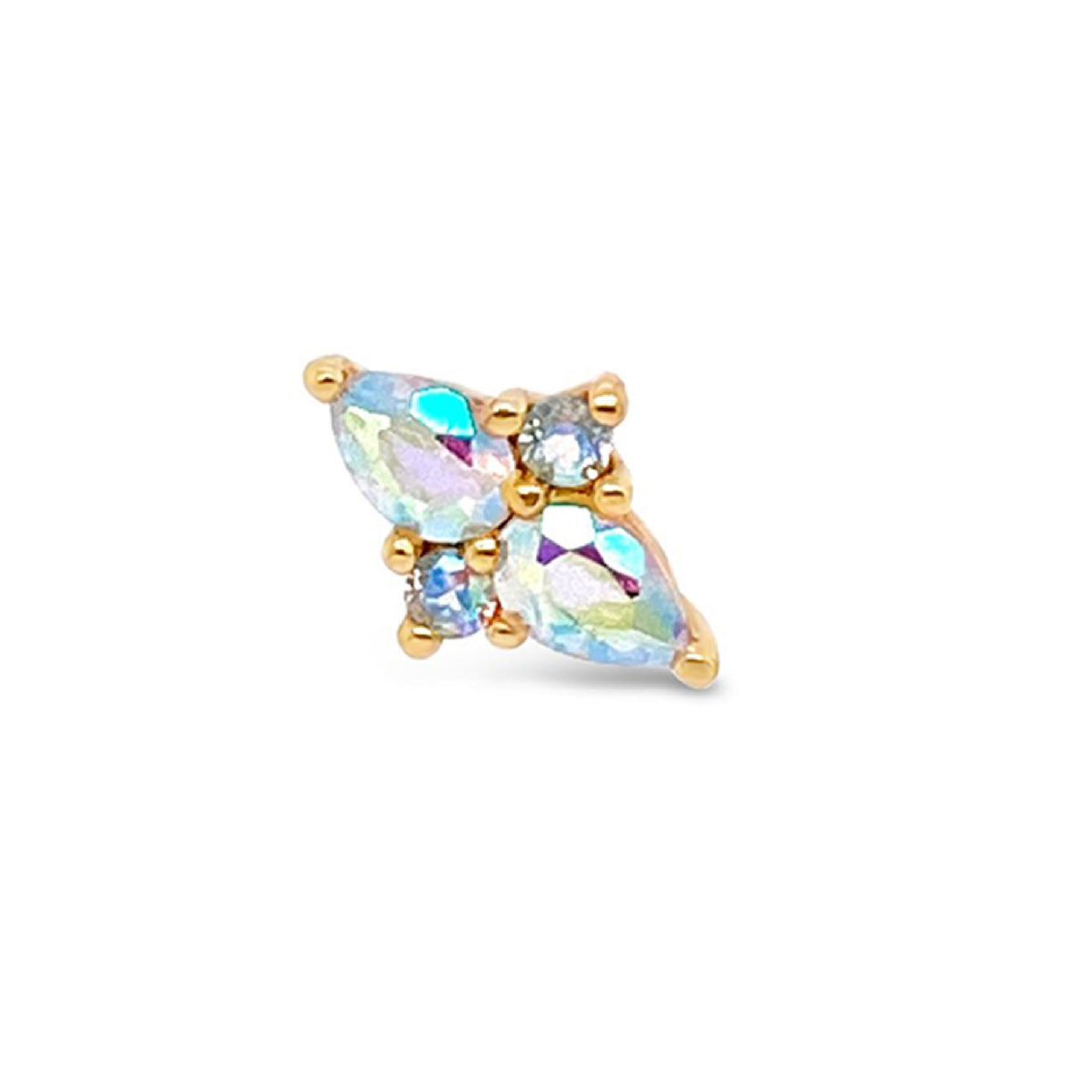 Ethereal Threadless End with Mercury Mist Topaz
