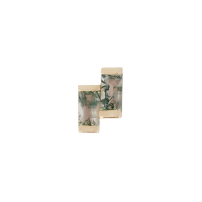 Fervor Threadless End with Moss Agate
