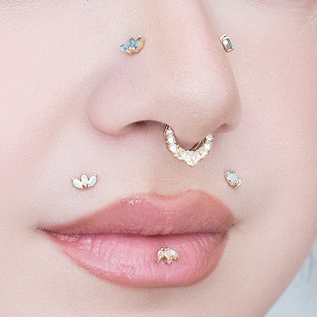 Moet Mini Threadless End with Opal