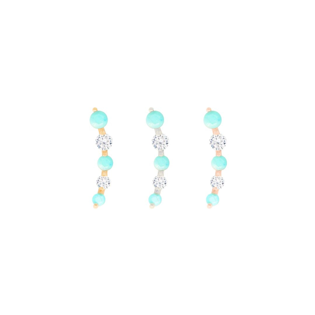 Flow Threadless End with Turquoise