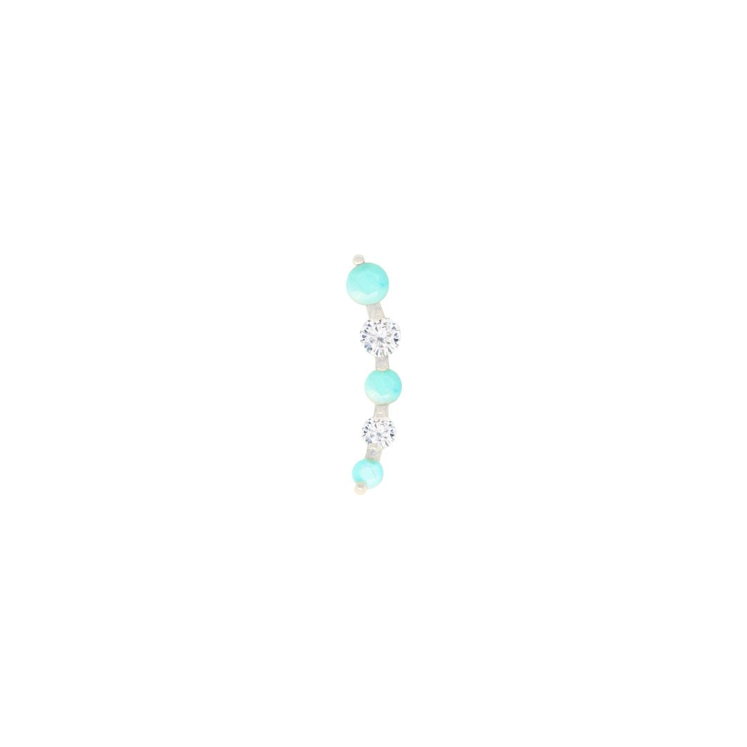 Flow Threadless End with Turquoise