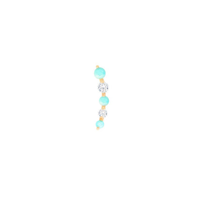 Flow Threadless End with Turquoise