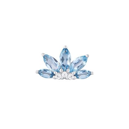 Valentina Threadless End with London Blue Topaz
