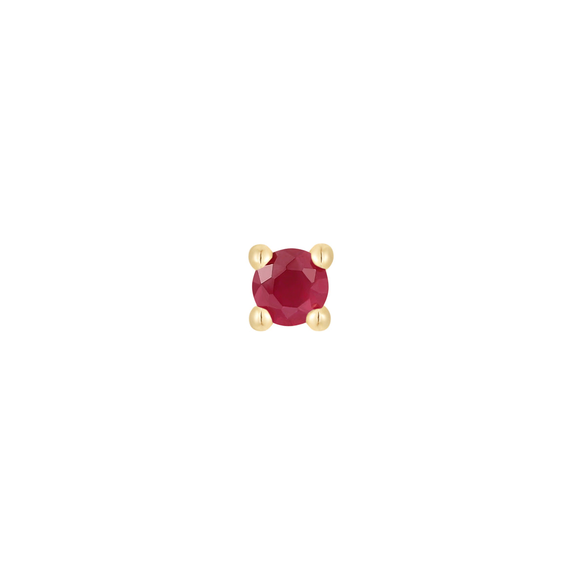 Prong Gem Threadless End with Ruby