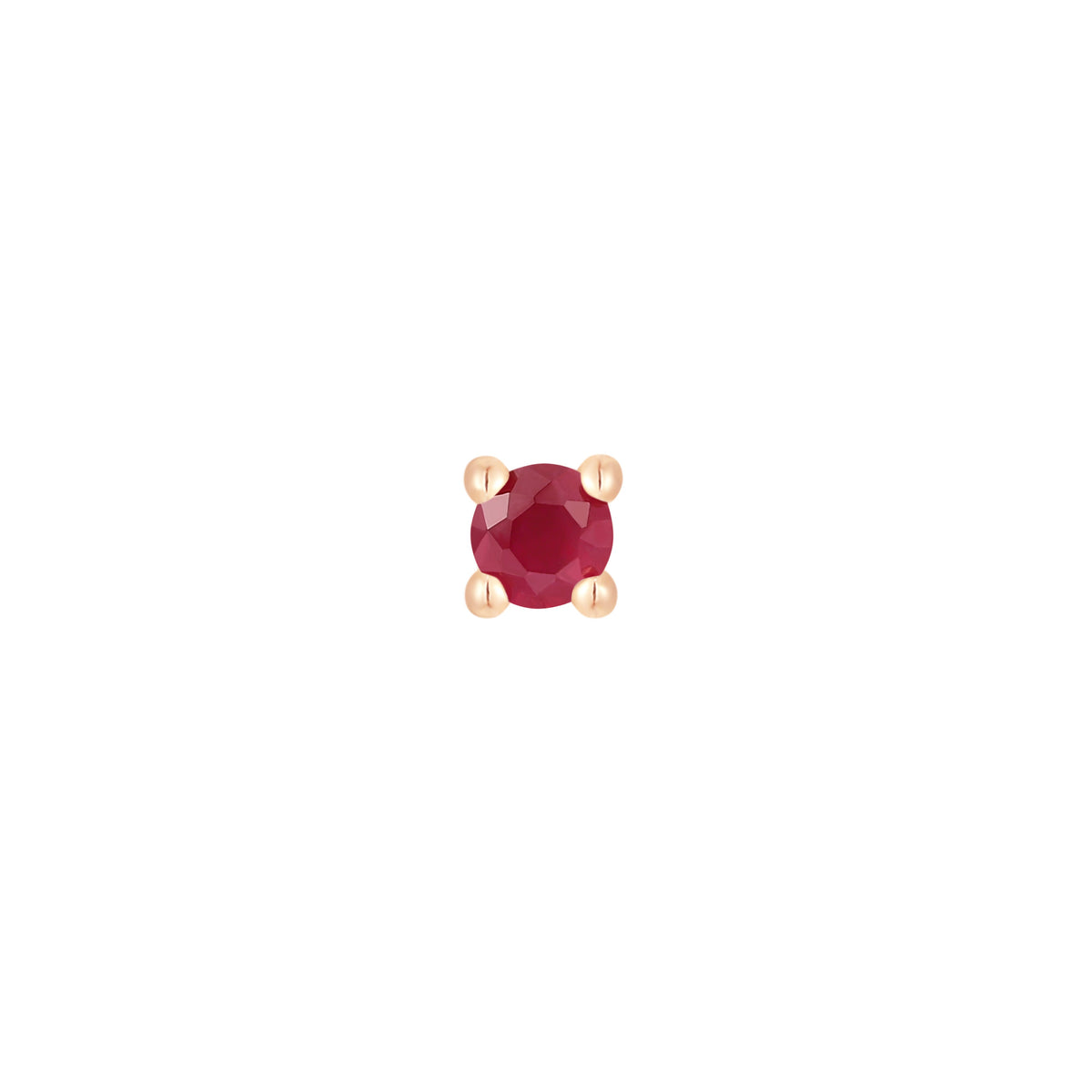 Prong Gem Threadless End with Ruby