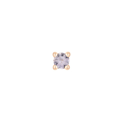 Prong Gem Threadless End with Tanzanite