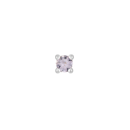 Prong Gem Threadless End with Tanzanite