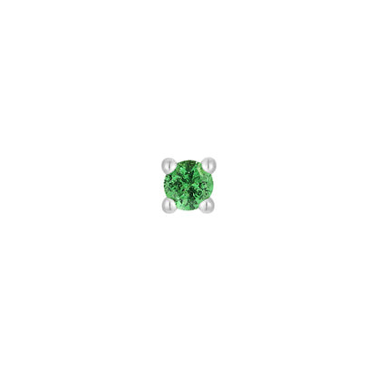 Prong Gem Threadless End with Tsavorite