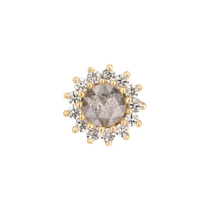 Delphine Threadless End with Grey Diamond