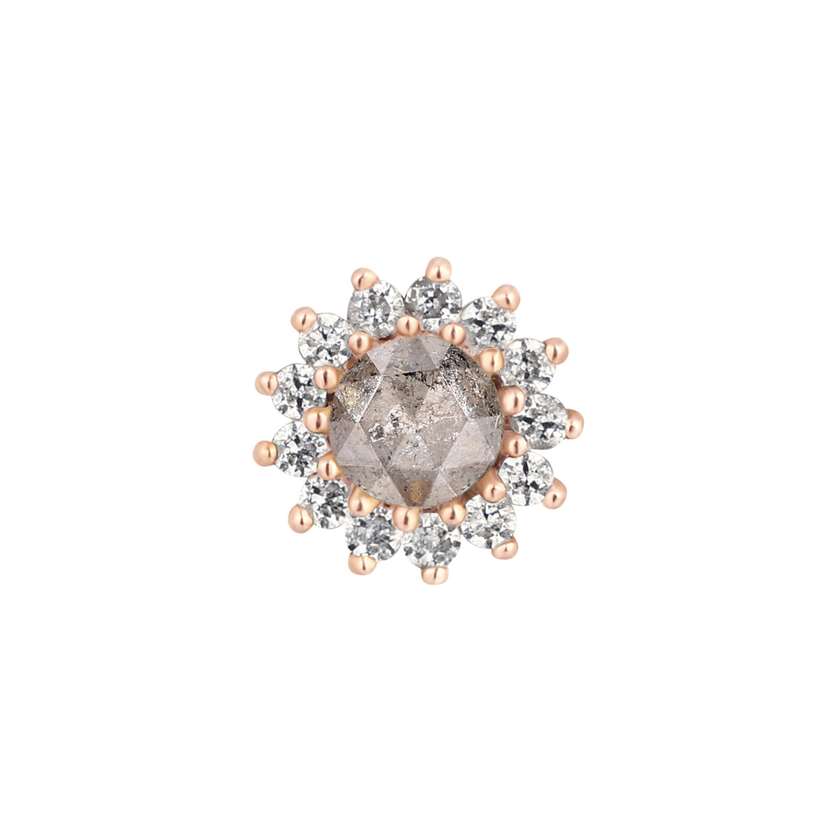 Delphine Threadless End with Grey Diamond