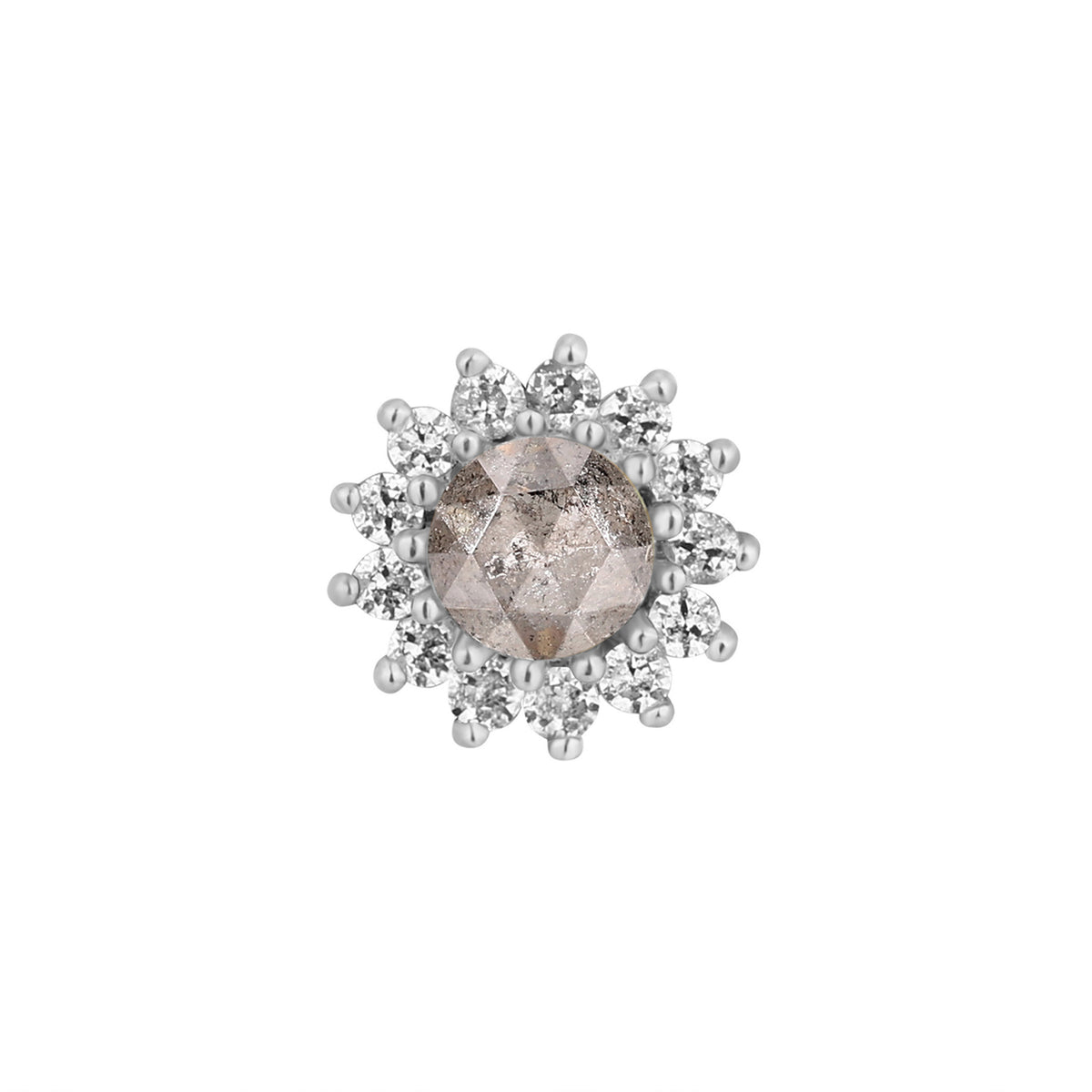 Delphine Threadless End with Grey Diamond