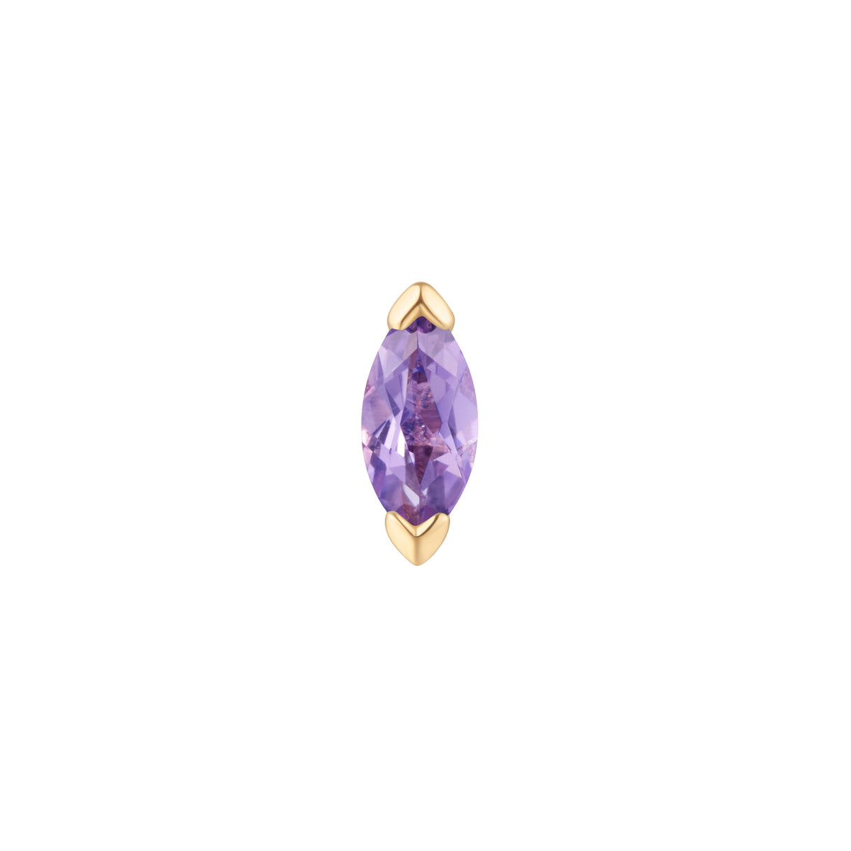Zuri Threadless End with Amethyst