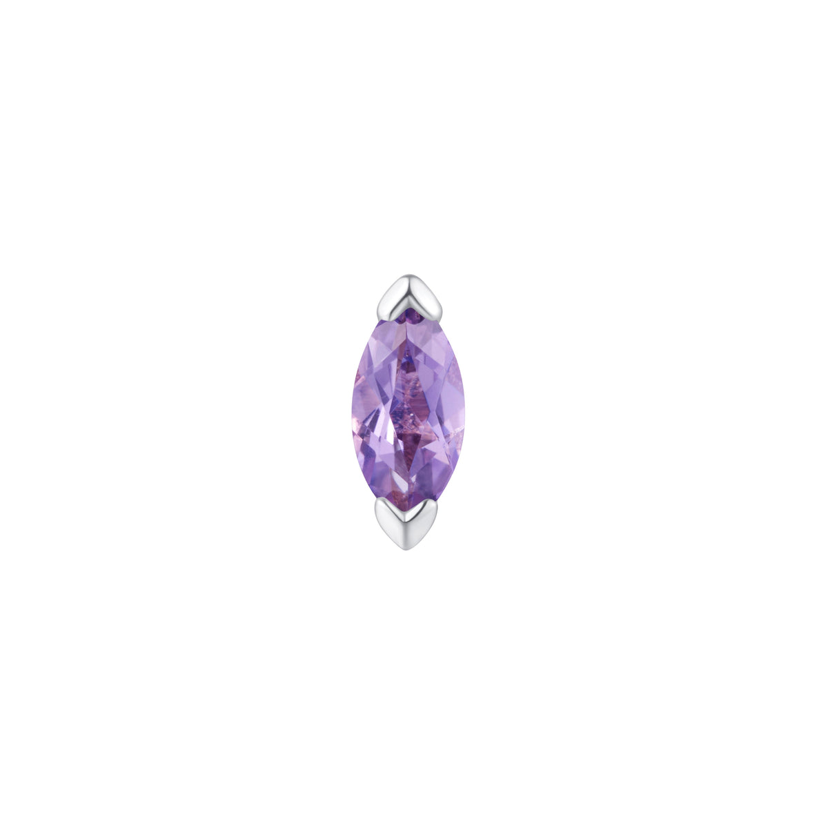 Zuri Threadless End with Amethyst