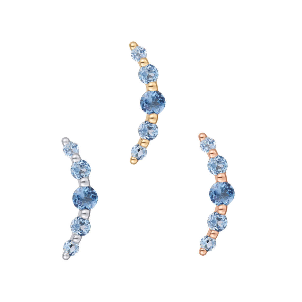 Eternal Threadless End with London Blue Topaz