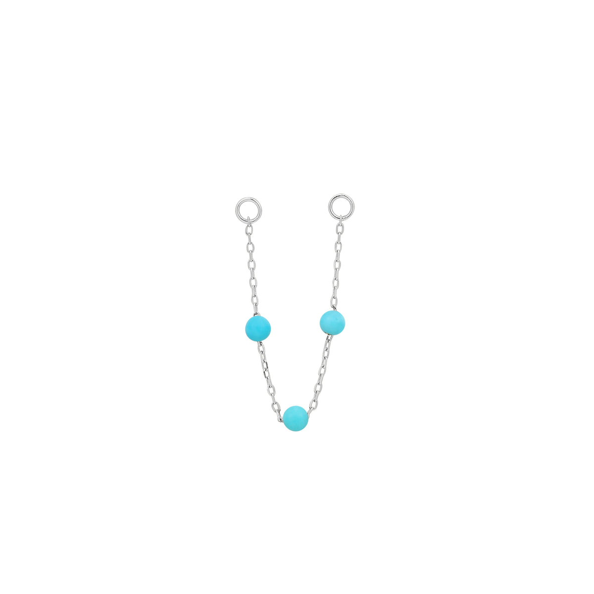 3 Bead Chain with Turquoise