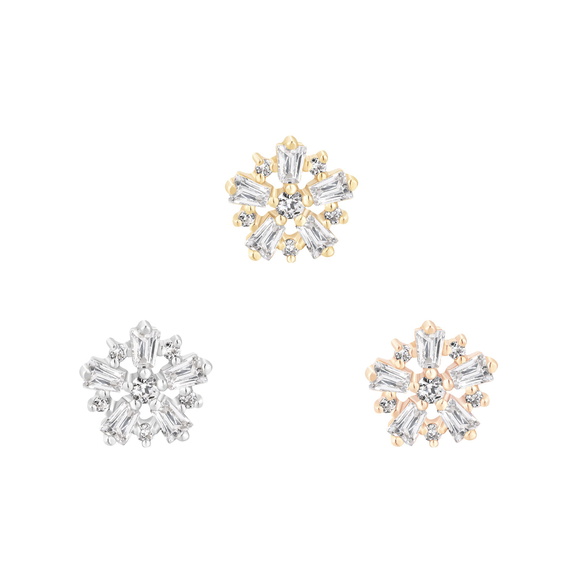 Audacious Threadless End with CZ