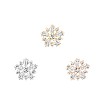 Audacious Threadless End with CZ