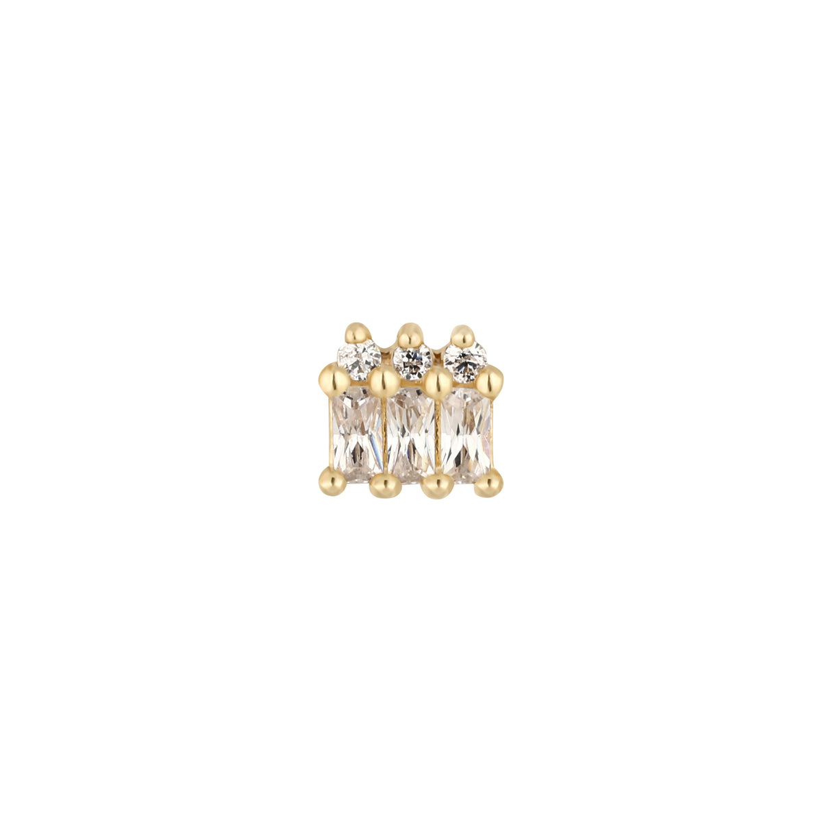 Excess Threadless End with CZ