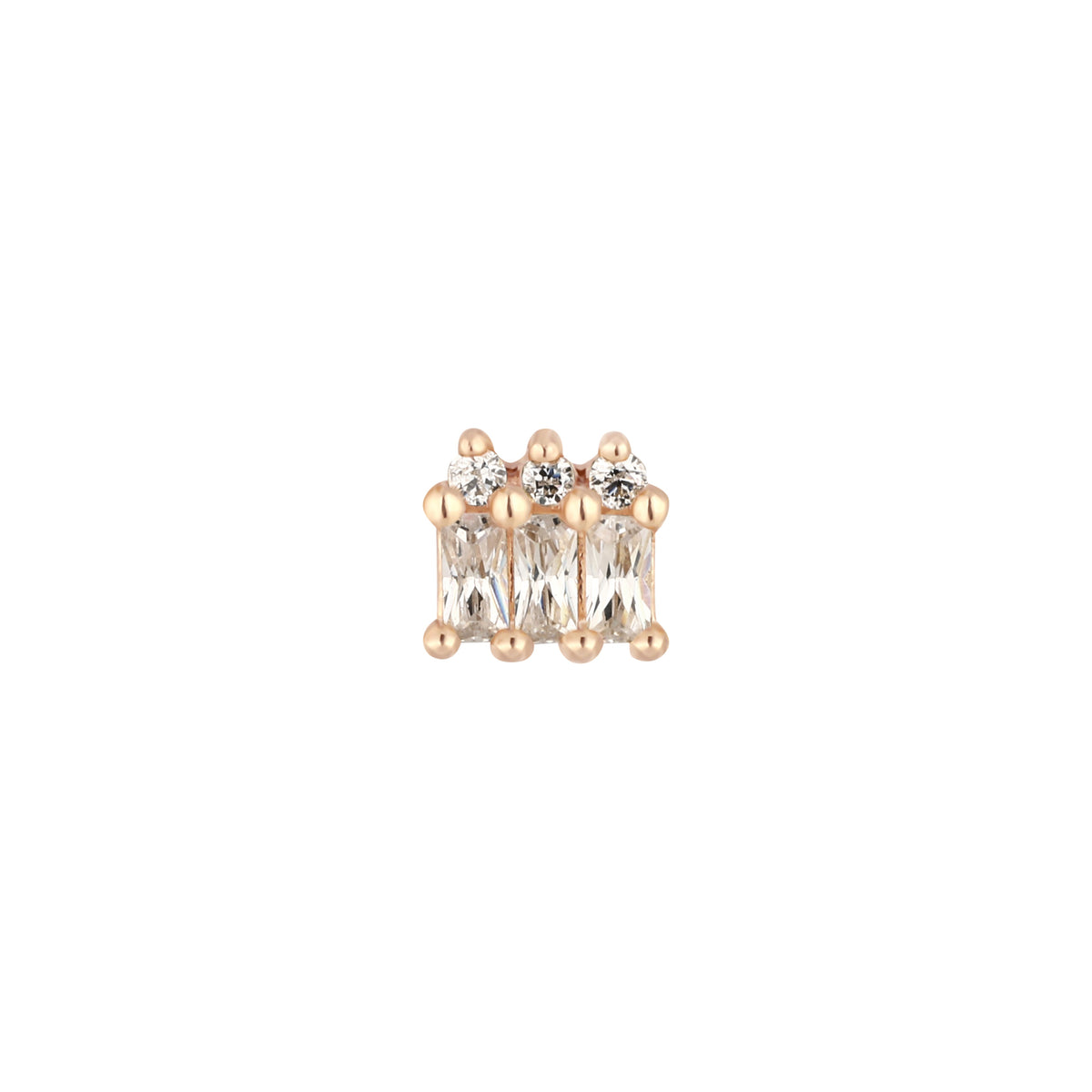 Excess Threadless End with CZ