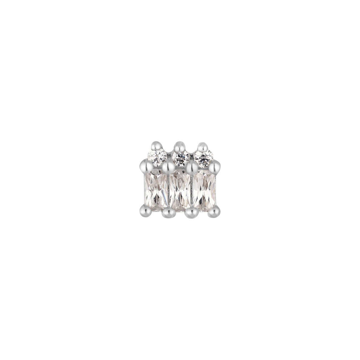 Excess Threadless End with CZ
