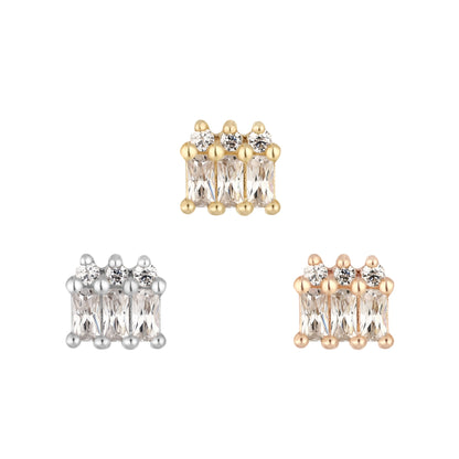 Excess Threadless End with CZ