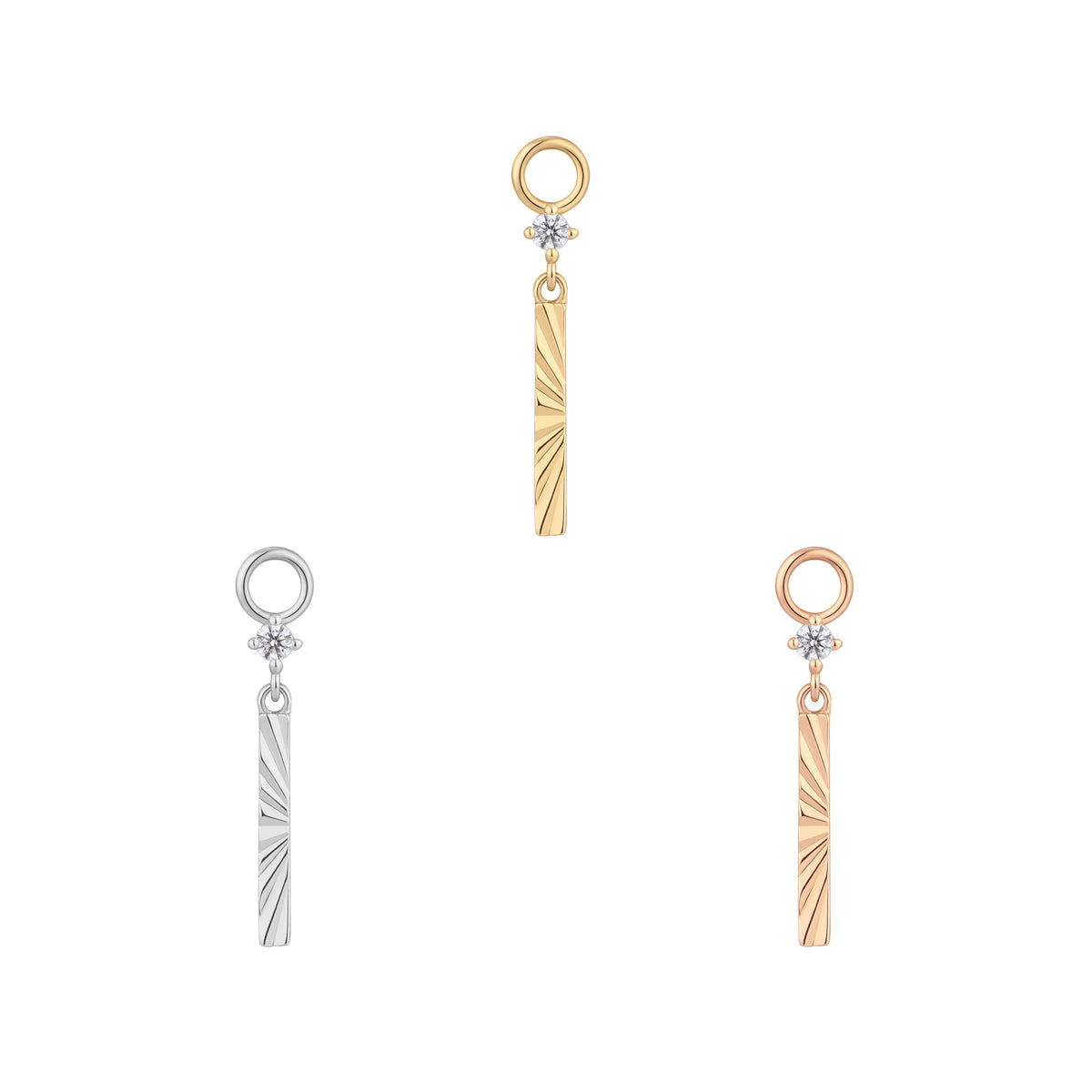 Labyrinth Charm with CZ