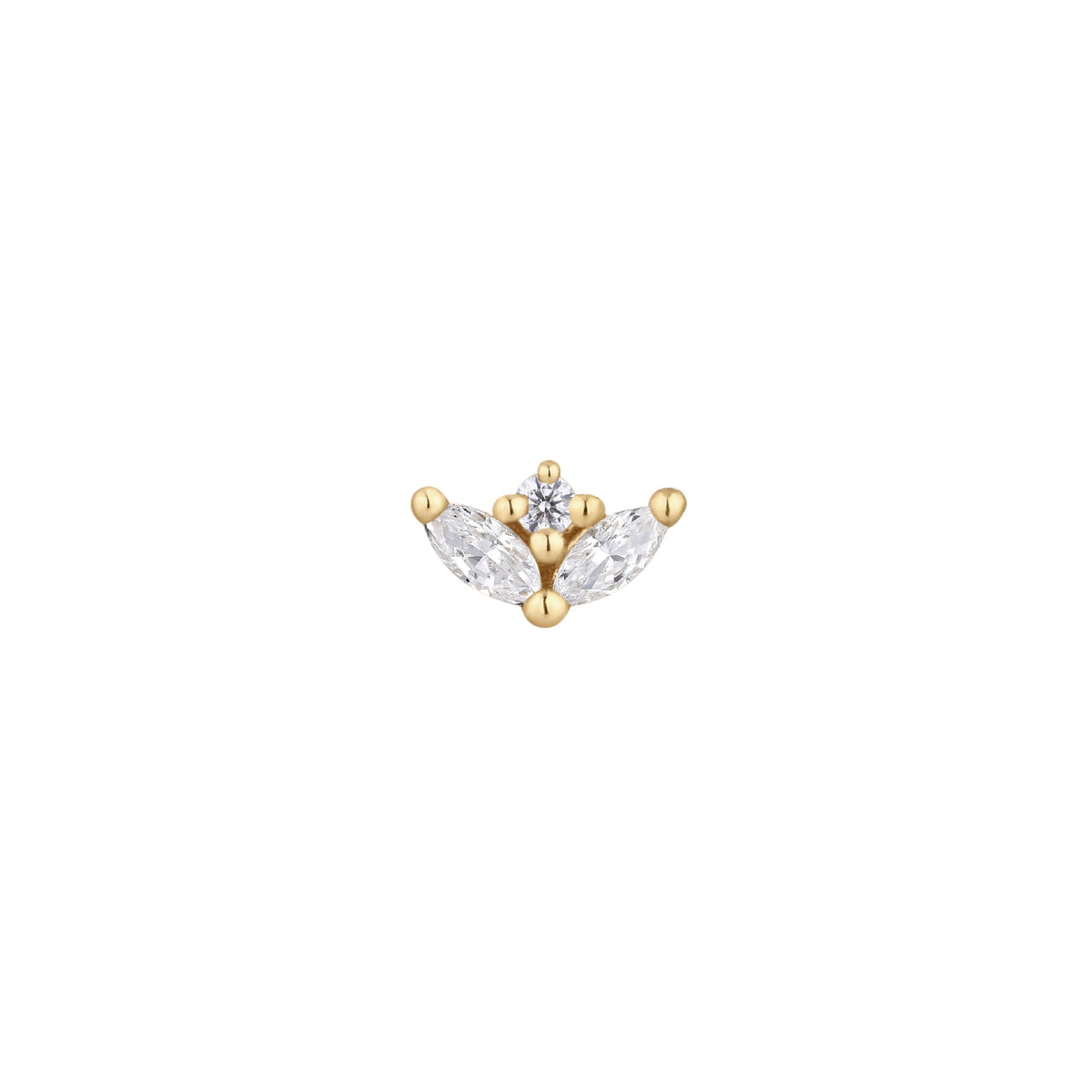 Pur Threadless End with CZ