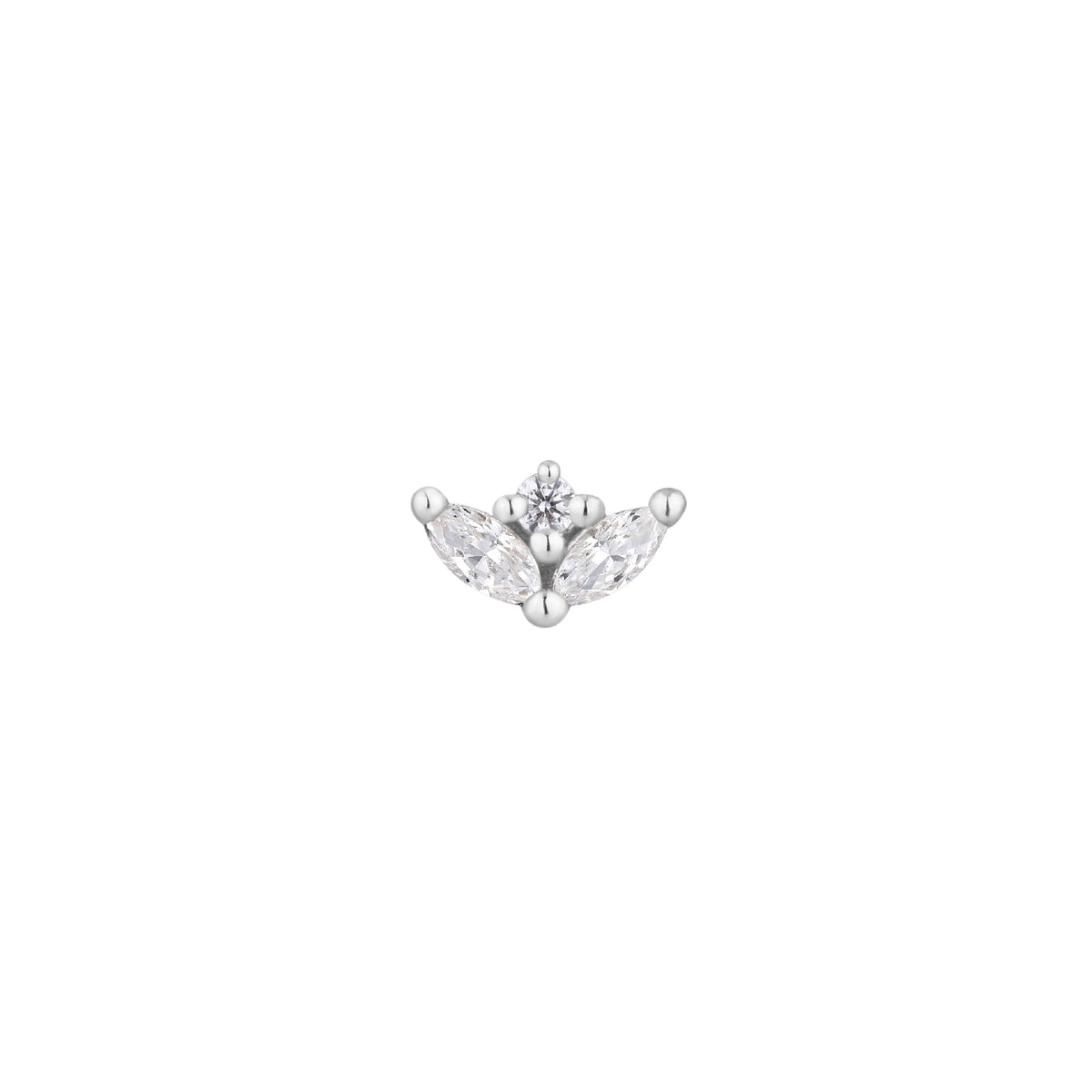 Pur Threadless End with CZ