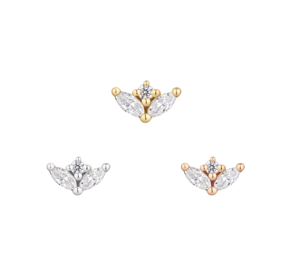 Pur Threadless End with CZ