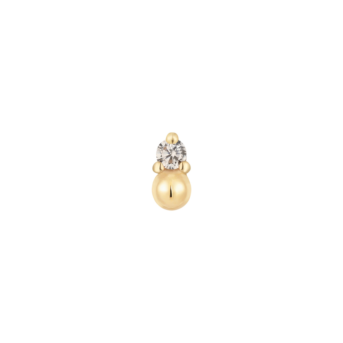 Babe Threadless End with CZ