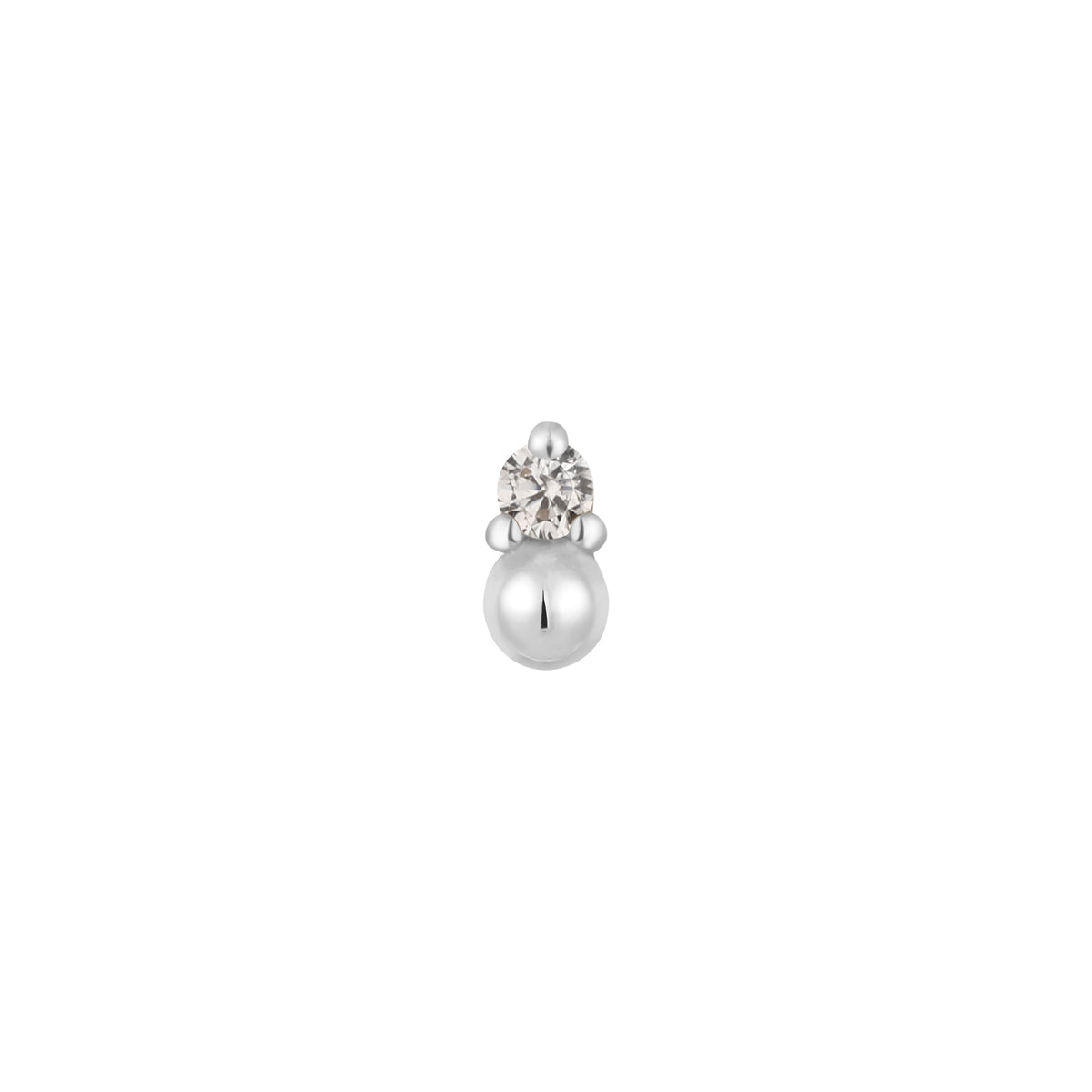 Babe Threadless End with CZ