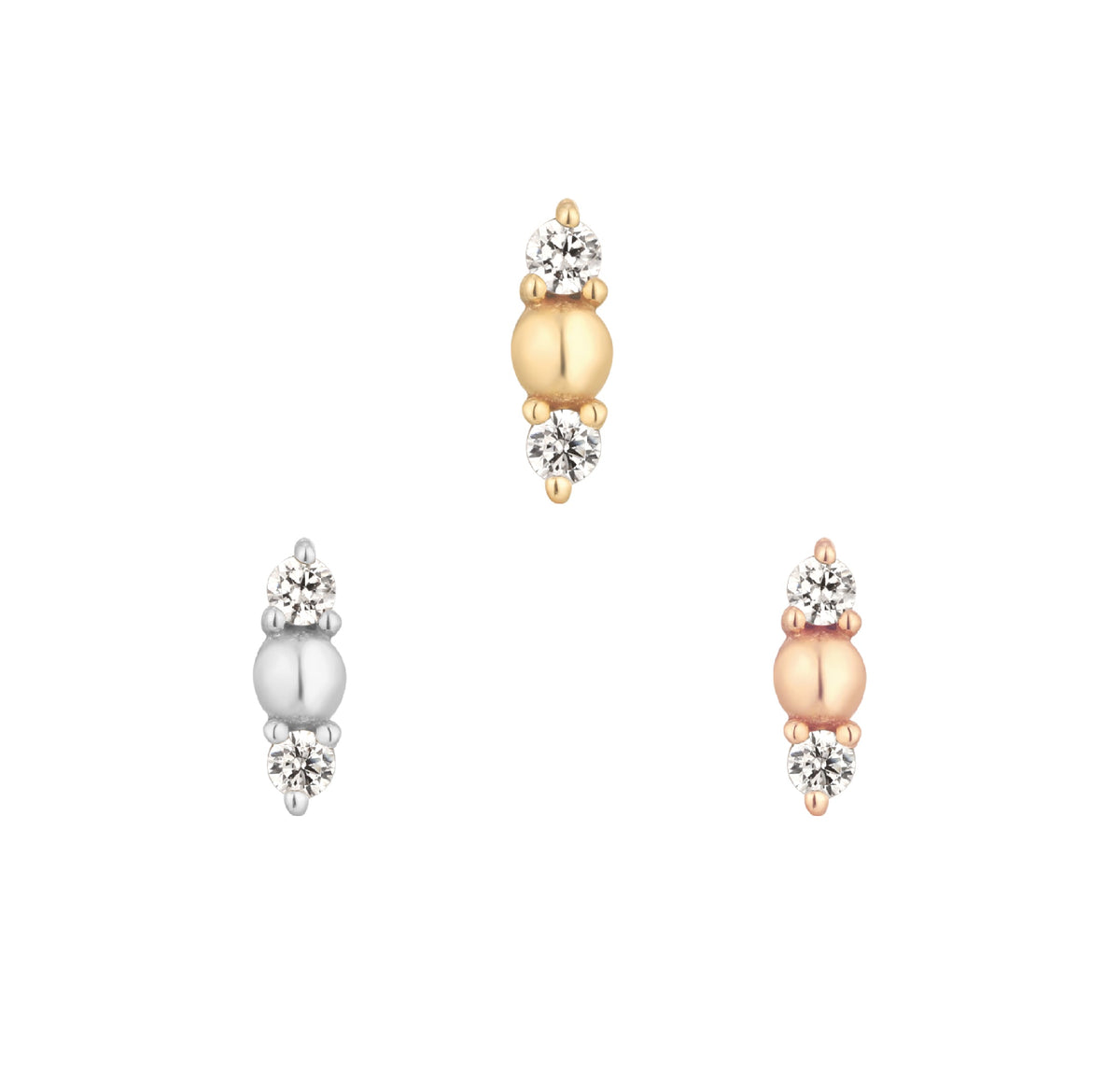 Crushing Threadless End with CZ