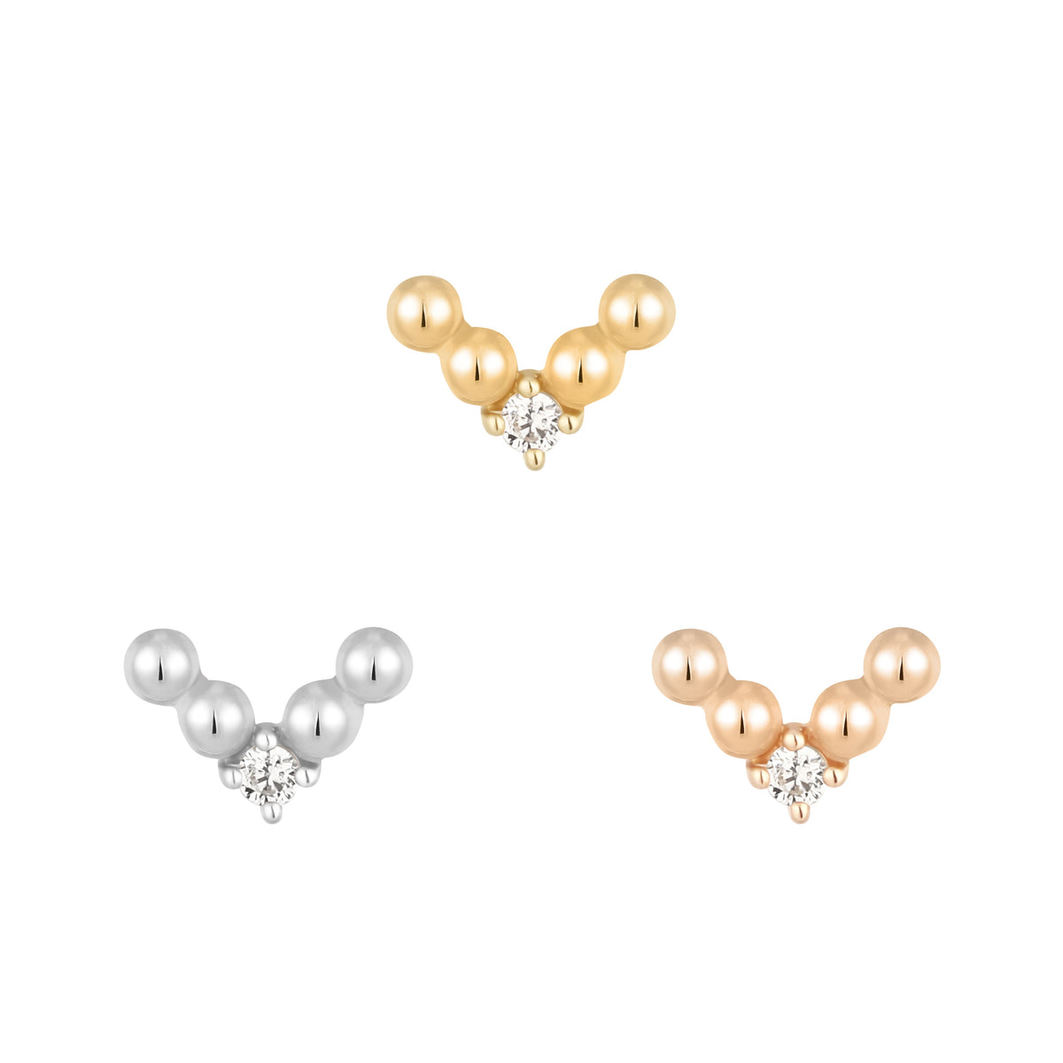 Voodoo Threadless End with CZ
