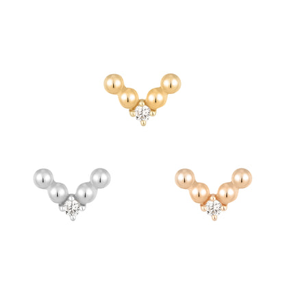 Voodoo Threadless End with CZ