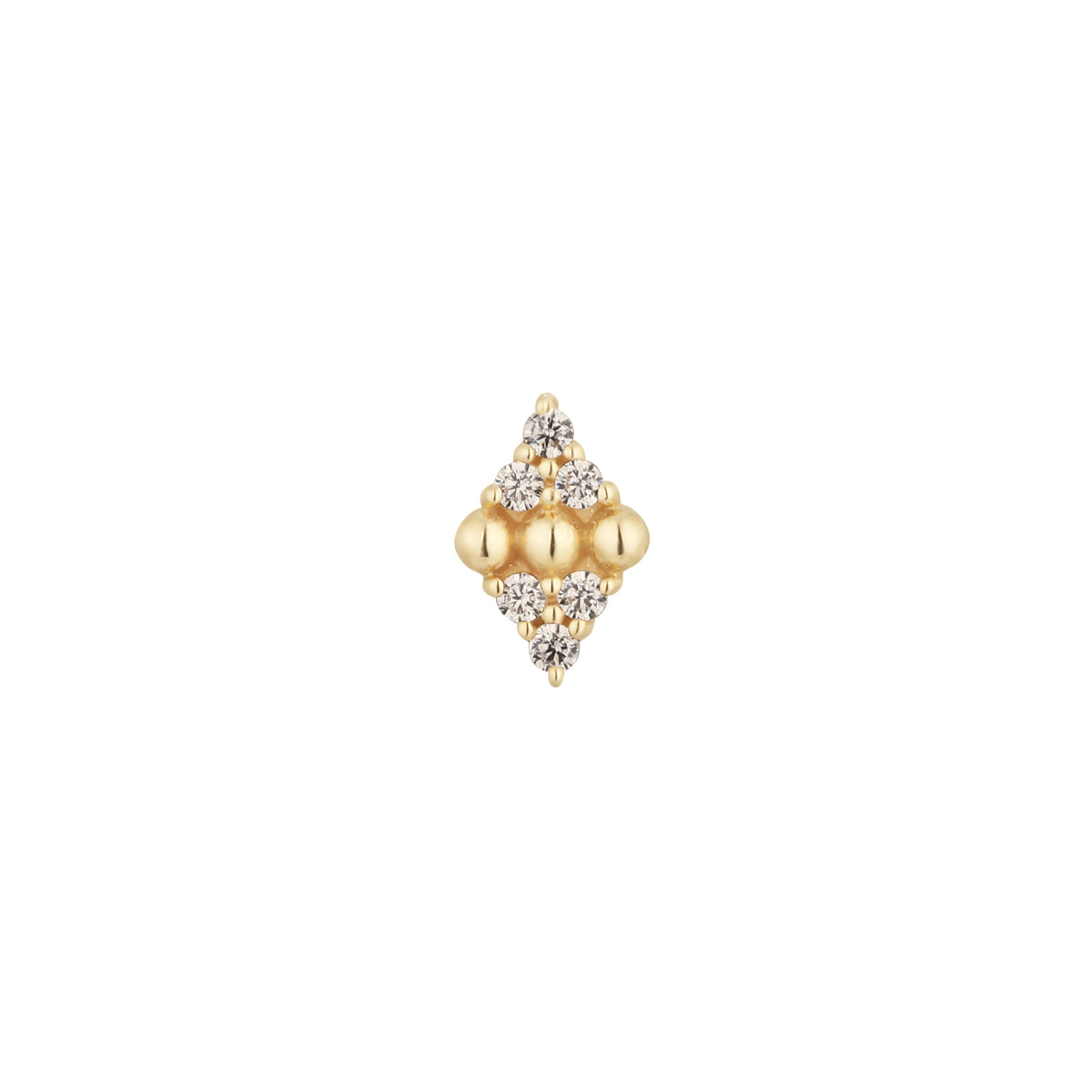 Lustre Threadless End with CZ