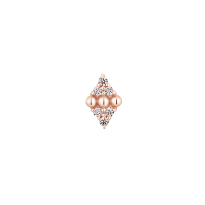 Lustre Threadless End with CZ
