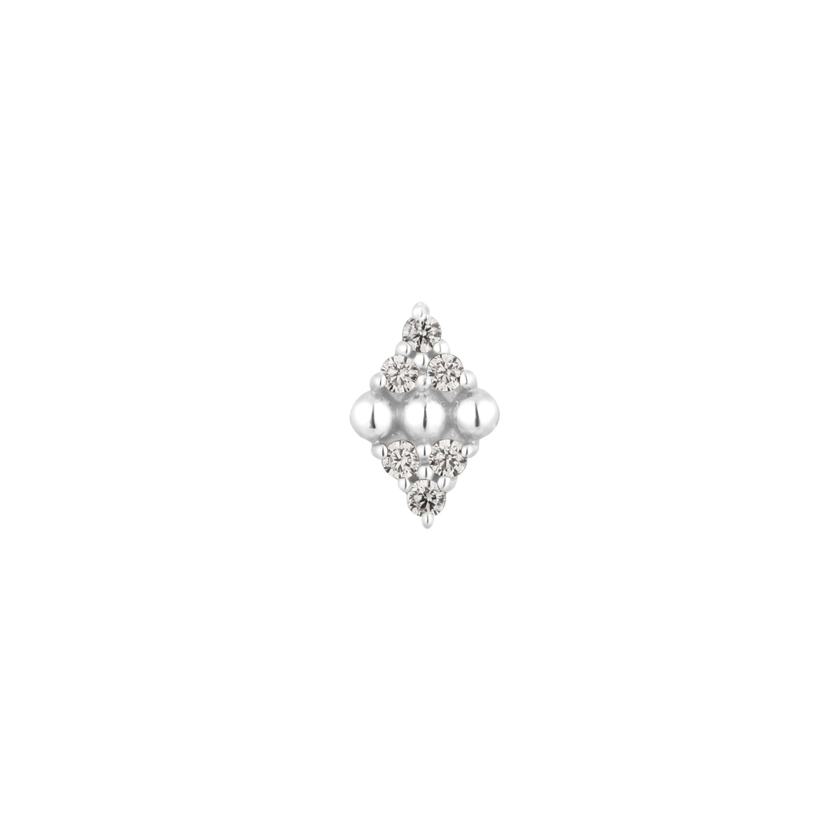 Lustre Threadless End with CZ