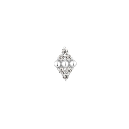 Lustre Threadless End with CZ
