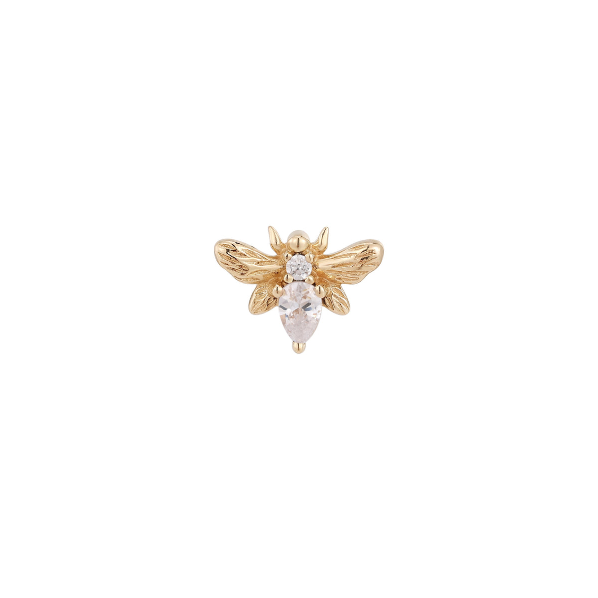 Bee Chic Threadless End with CZ