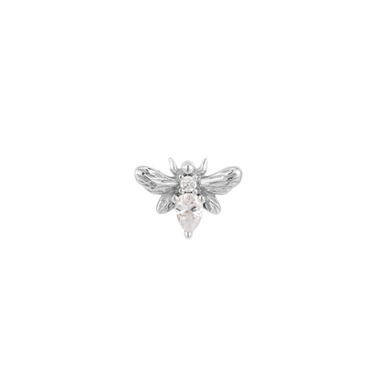 Bee Chic Threadless End with CZ