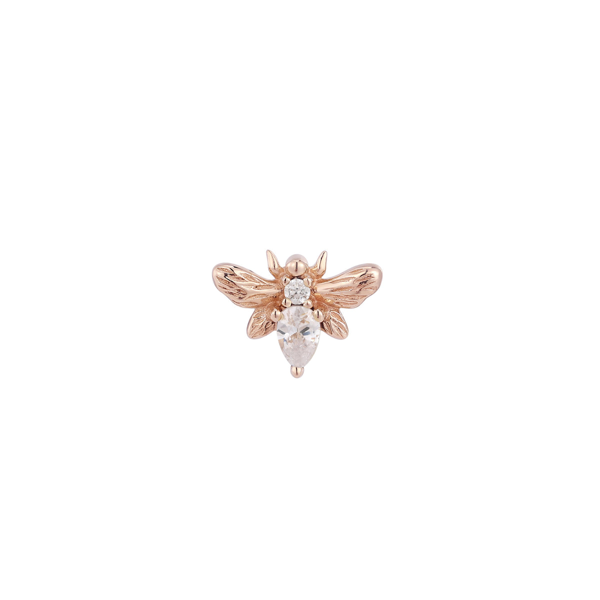 Bee Chic Threadless End with CZ