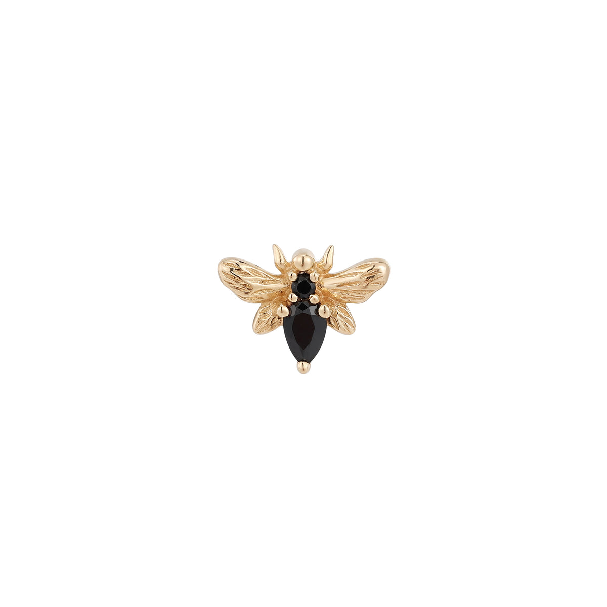 Bee Chic Threadless End with Black Spinel