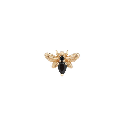 Bee Chic Threadless End with Black Spinel