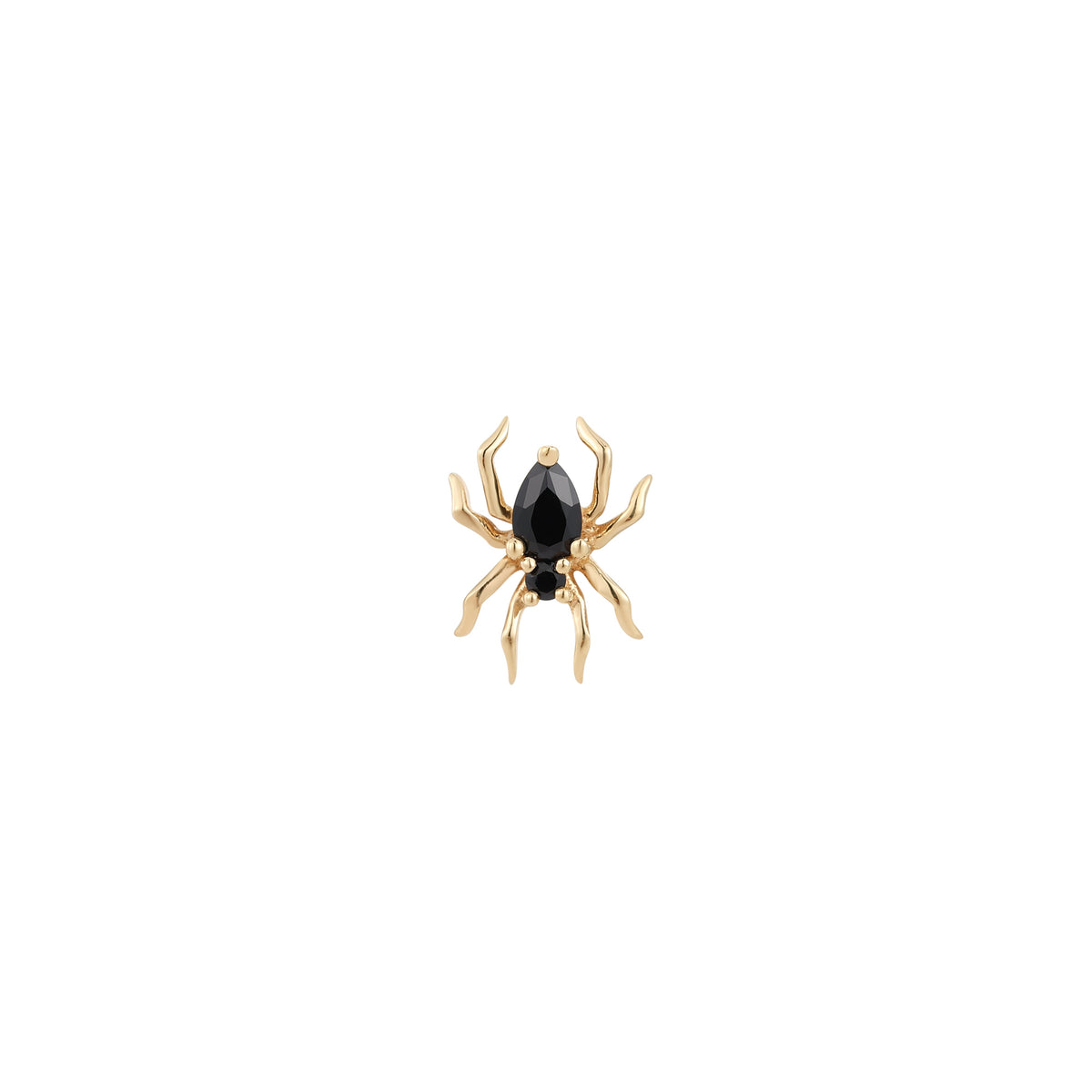 Arachne Threadless End with Black Spinel