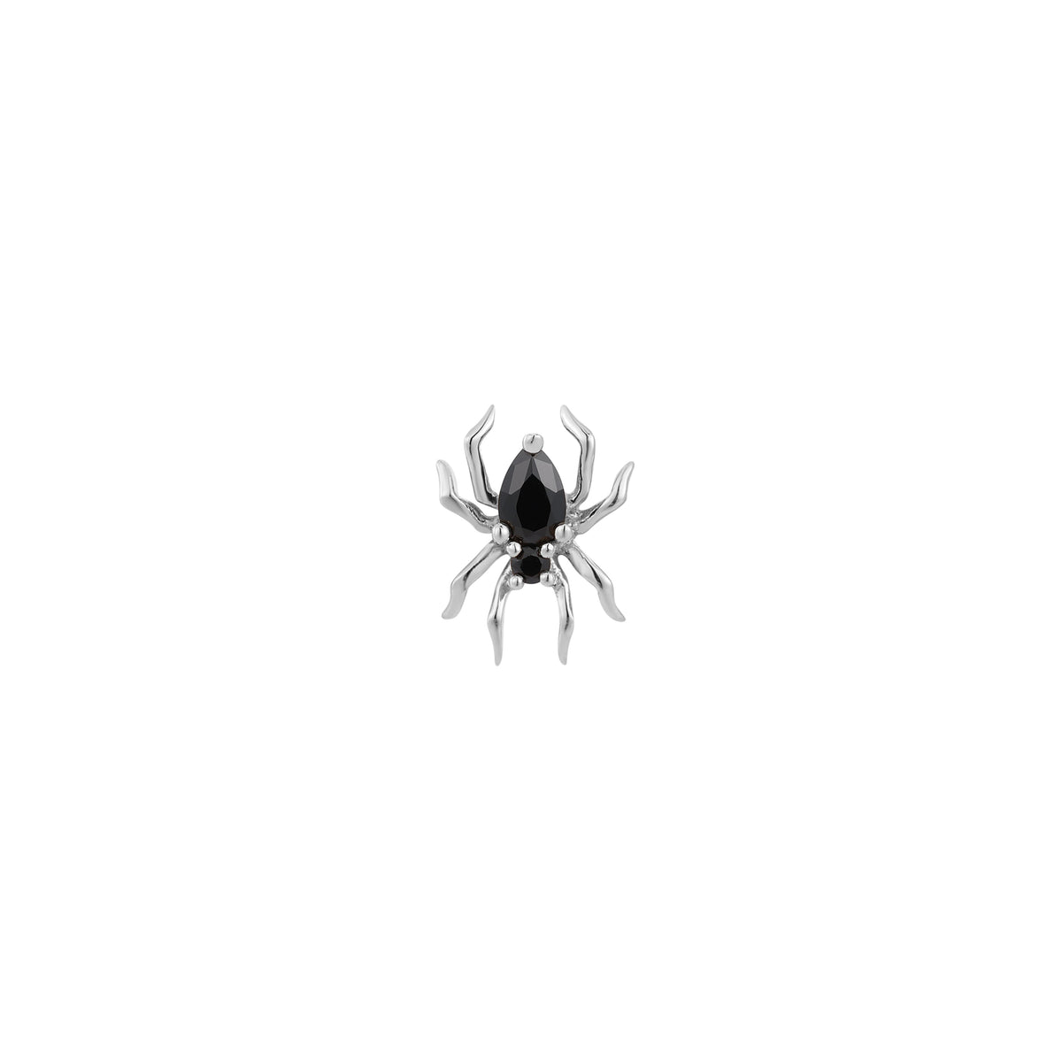 Arachne Threadless End with Black Spinel
