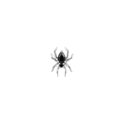 Arachne Threadless End with Black Spinel